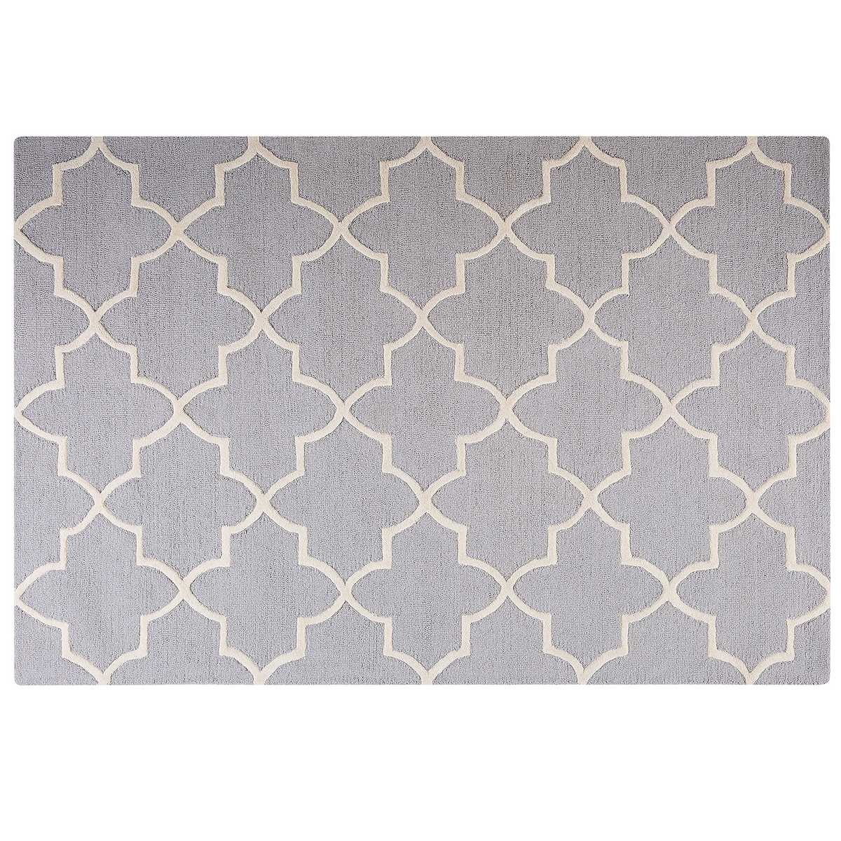 KURZFLOR-TEPPICH Silvan 230/160 cm - Grau, Textil (160/230cm) - Beliani