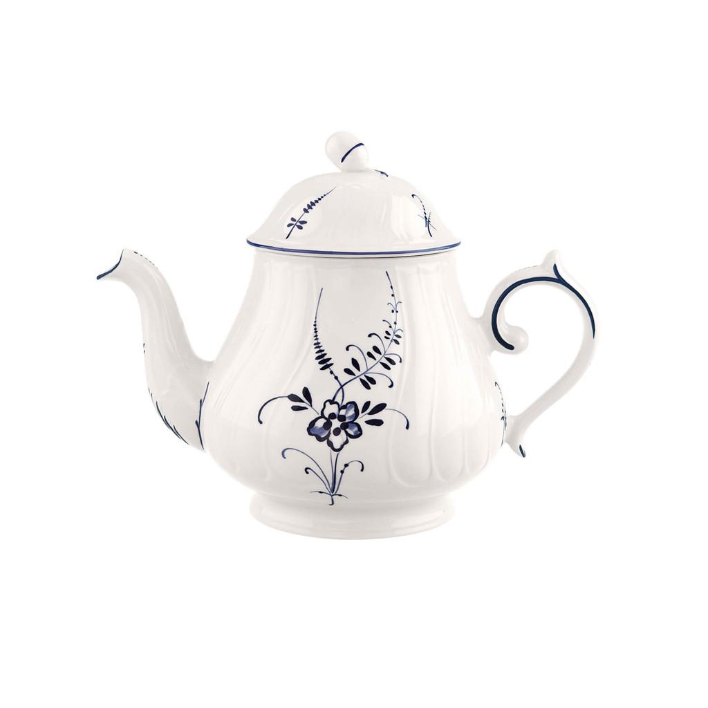 TEEKANNE Vieux Luxembourg weiß-blau 1,1 Liter - Blau/Weiß, Keramik (1.1L) - Villeroy & Boch