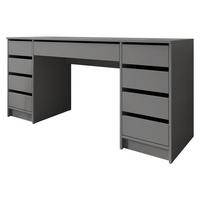 SCHREIBTISCH Ada Bis - Anthrazit, Holzwerkstoff (154/55/76cm) - MIRJAN24