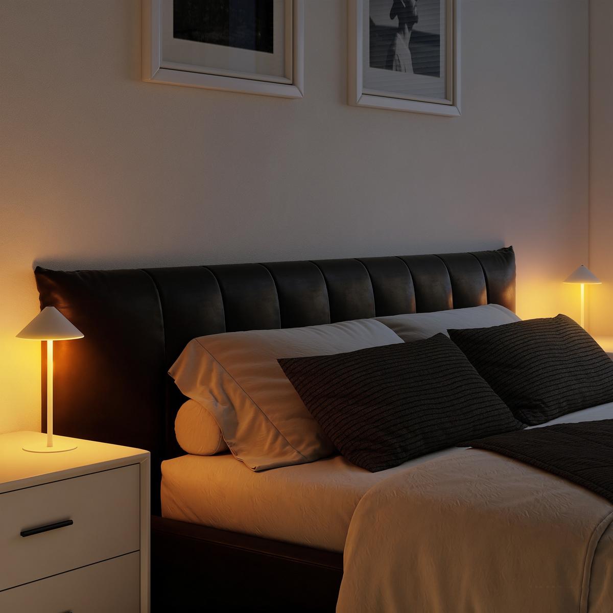TISCHLAMPE 2er Set Metall Weiß - Weiß, Metall (15/15/31.5cm) - HOMCOM