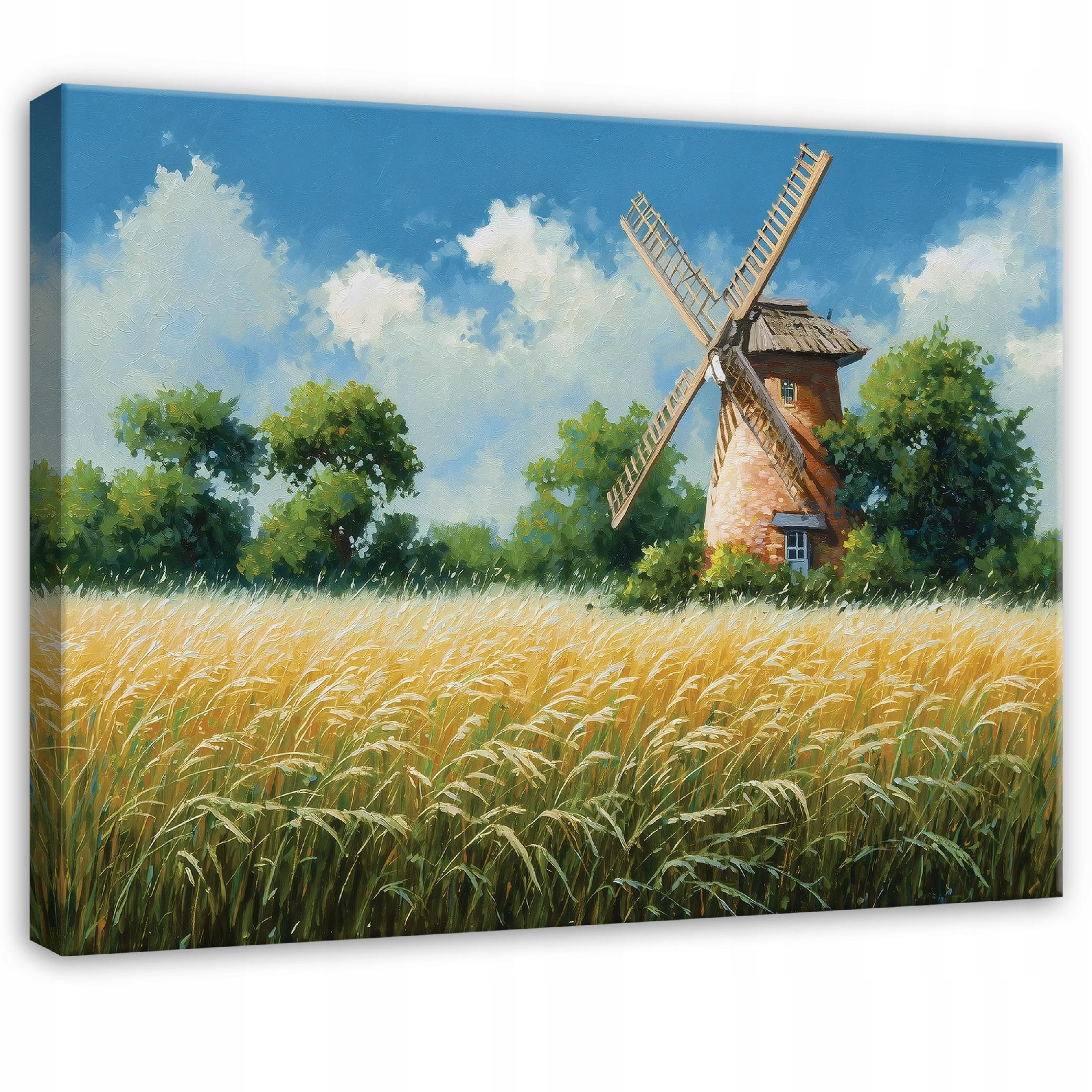 LEINWANDBILD Wiese Blumen Beige 60x40 cm - Multicolor, Holzwerkstoff (60/40cm) - Wallarena