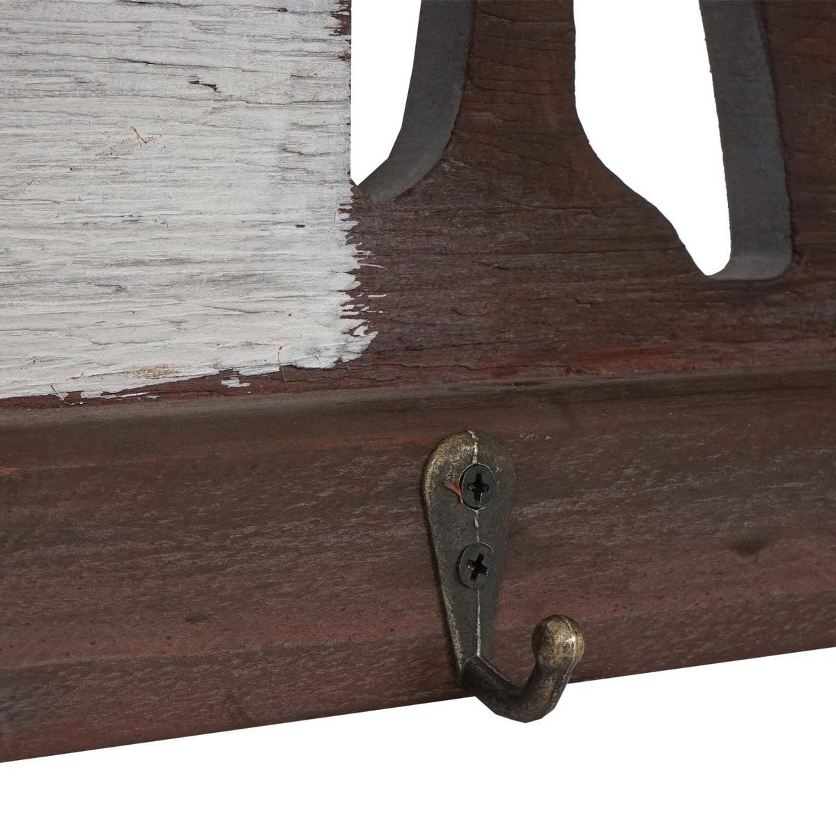 WANDGARDEROBE HOME Braun - Braun, Holz (23/63/5cm) - MCW