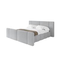 POLSTERBETT mit Bettkasten, Fußteil und Lattenrost, Bett mit Matratze H3/H4 - NILO-Z 120x200 Grau - Anthrazit, Holzwerkstoff/Textil (120/200cm) - ALTDECOR