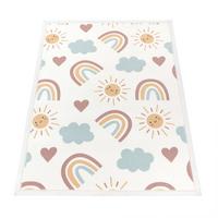 KINDERTEPPICH Waschbar, mit Regenbogen-Motiv, aus Polyester, Mehrfarbig, 140 x 200 cm - Multicolor, Textil (200/140cm) - KADIMA DESIGN