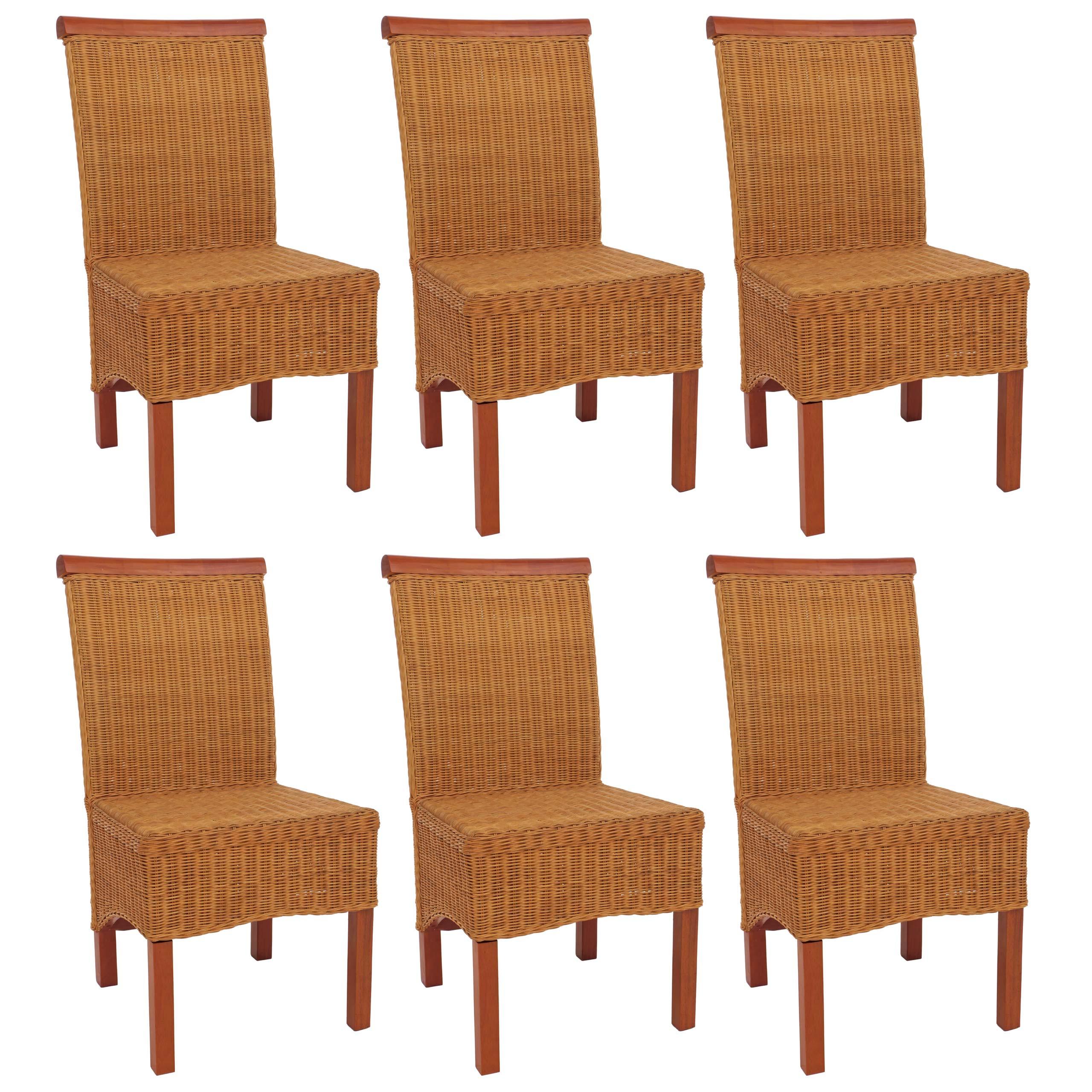 ESSZIMMERSTUHL Braun 6er-Set - Braun, Holz (46/96/42cm) - MCW