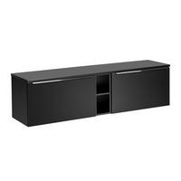 WASCHTISCHUNTERSCHRANK 180cm Éros Schwarz - Schwarz, Holzwerkstoff (180/48/46cm) - Petits-meubles