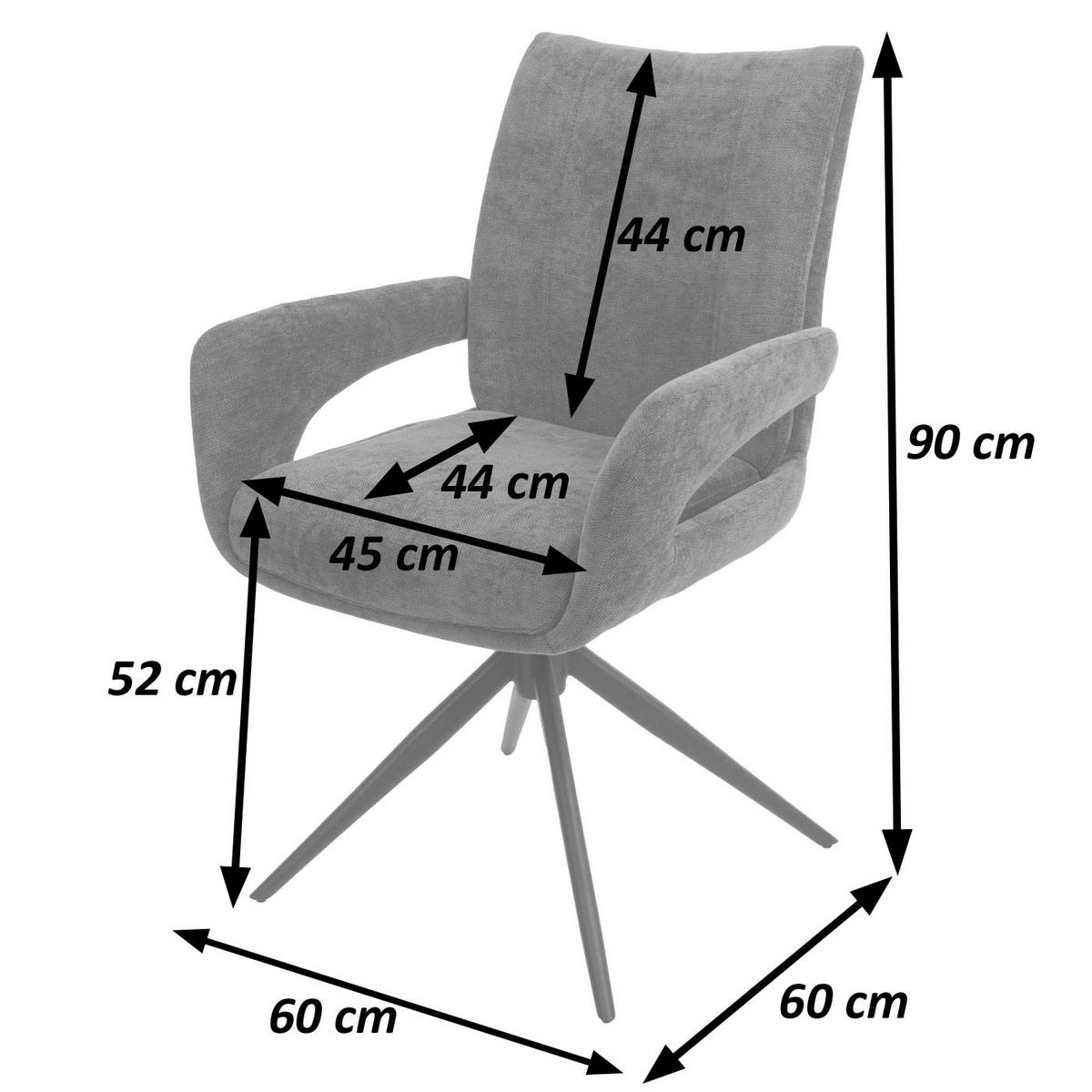 ESSZIMMERSTUHL Gelb - Currygelb/Gelb, Textil (60/90/60cm) - MCW