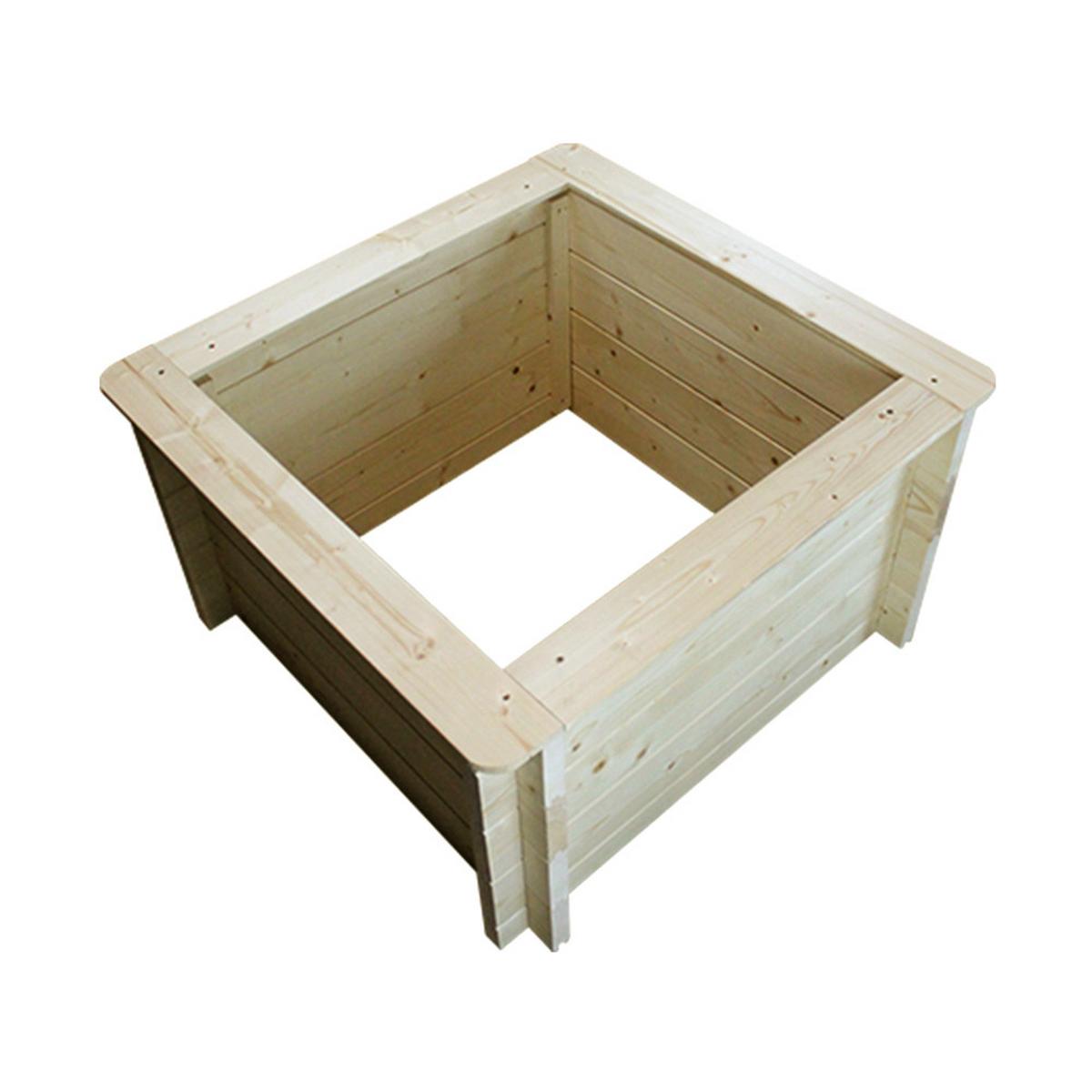 HOCHBEET HOLZ - 78x78xH46 cm - M620 - Beige, Holz (78/46/78cm) - Timbela