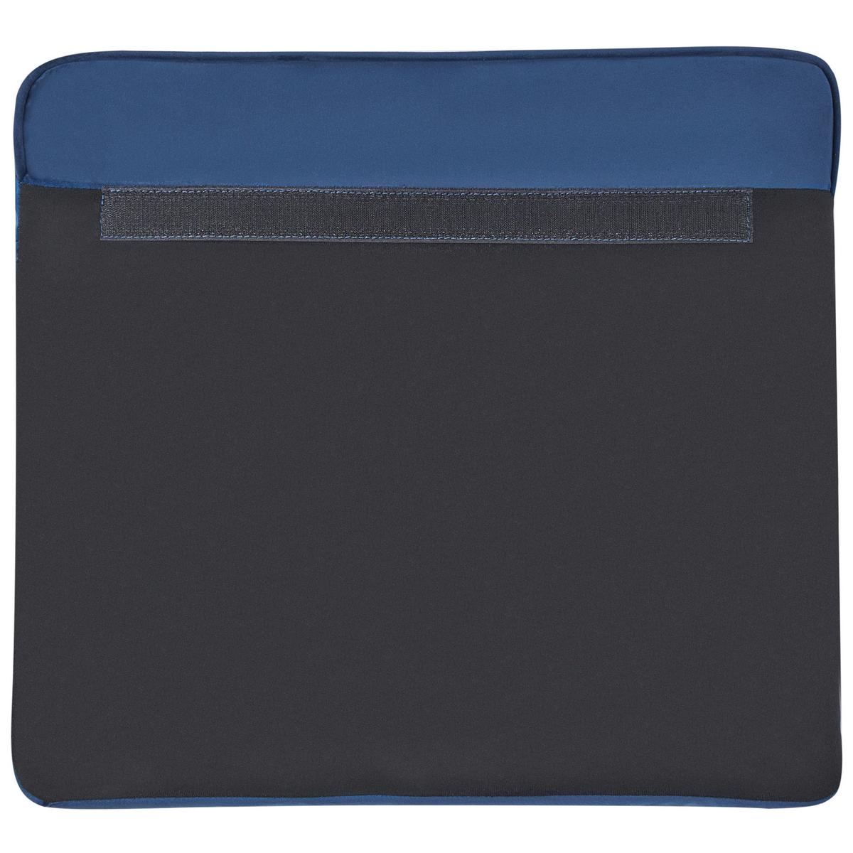 SESSEL Samtstoff kobaltblau Chesterfield - Blau/Dunkelbraun, Textil (110/70/75cm) - Beliani