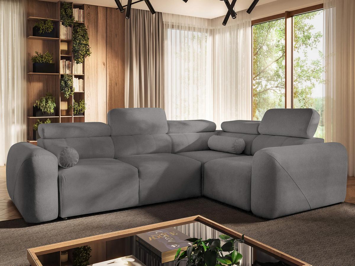 ECKSCHLAFSOFA Volare II, Seite: Rechts - Dunkelgrau, Holz/Textil (273/204cm) - MIRJAN24