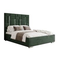 POLSTERBETT BRIGITTE SILVER mit Bettkasten 180x200 cm Element 12 - Grün, Textil (180/200cm) - Lookway