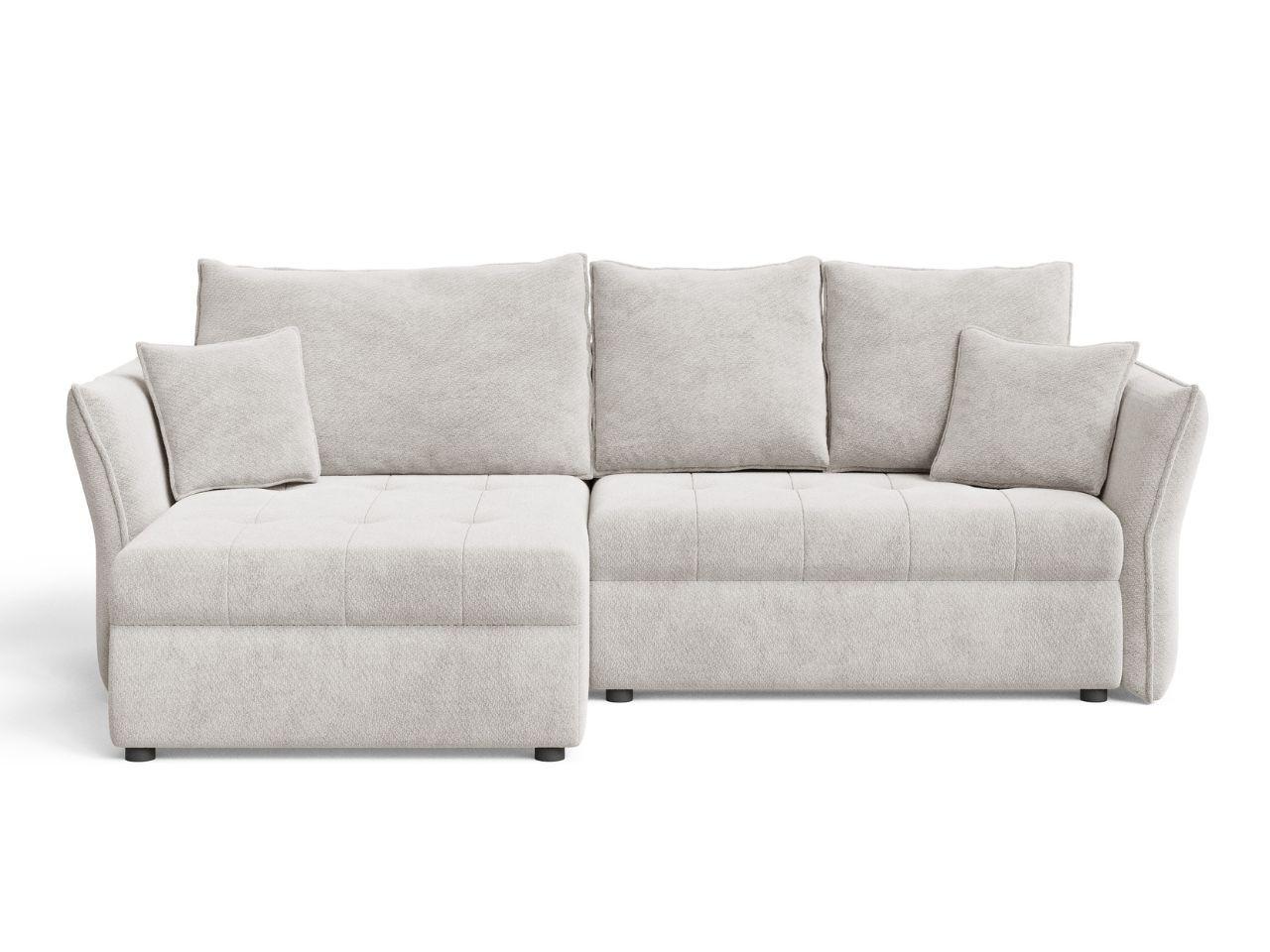 ECKSOFA Lino Hellgrau - Hellgrau/Schwarz, Holz/Kunststoff (270/172cm) - Graingold