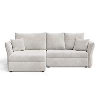 ECKSOFA Lino Hellgrau - Hellgrau/Schwarz, Holz/Kunststoff (270/172cm) - Graingold