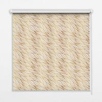 INNENROLLO - Fensterrollo - Rollo - 90x180 cm - Goldene Blätter - Goldfarben, Kunststoff (90/180/0.5cm) - TULUP