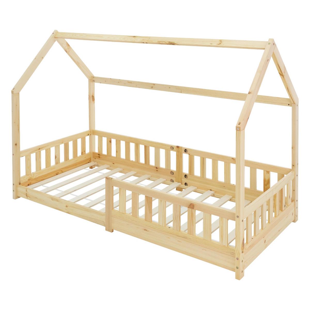 KINDERBETT mit Dach 90x200 cm Natur - Naturfarben, Holz (90/200cm) - ML-DESIGN