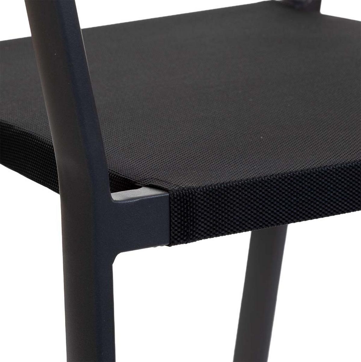 STUHL, schwarz, 57x62x78cm - Schwarz, Metall (57/78/62cm) - Wanderlust
