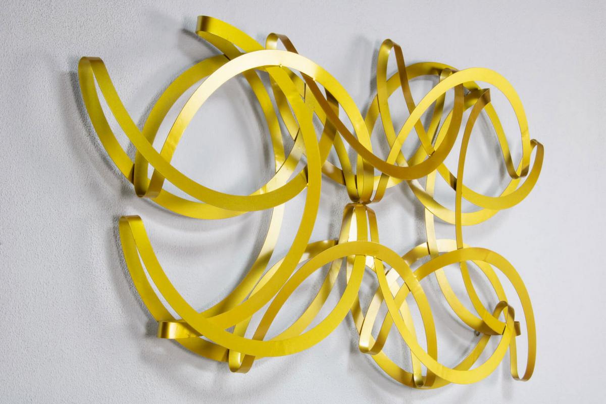 WANDDEKO Gold 115/62 cm - Goldfarben, Metall (5.81/62/11cm) - KUNSTLOFT