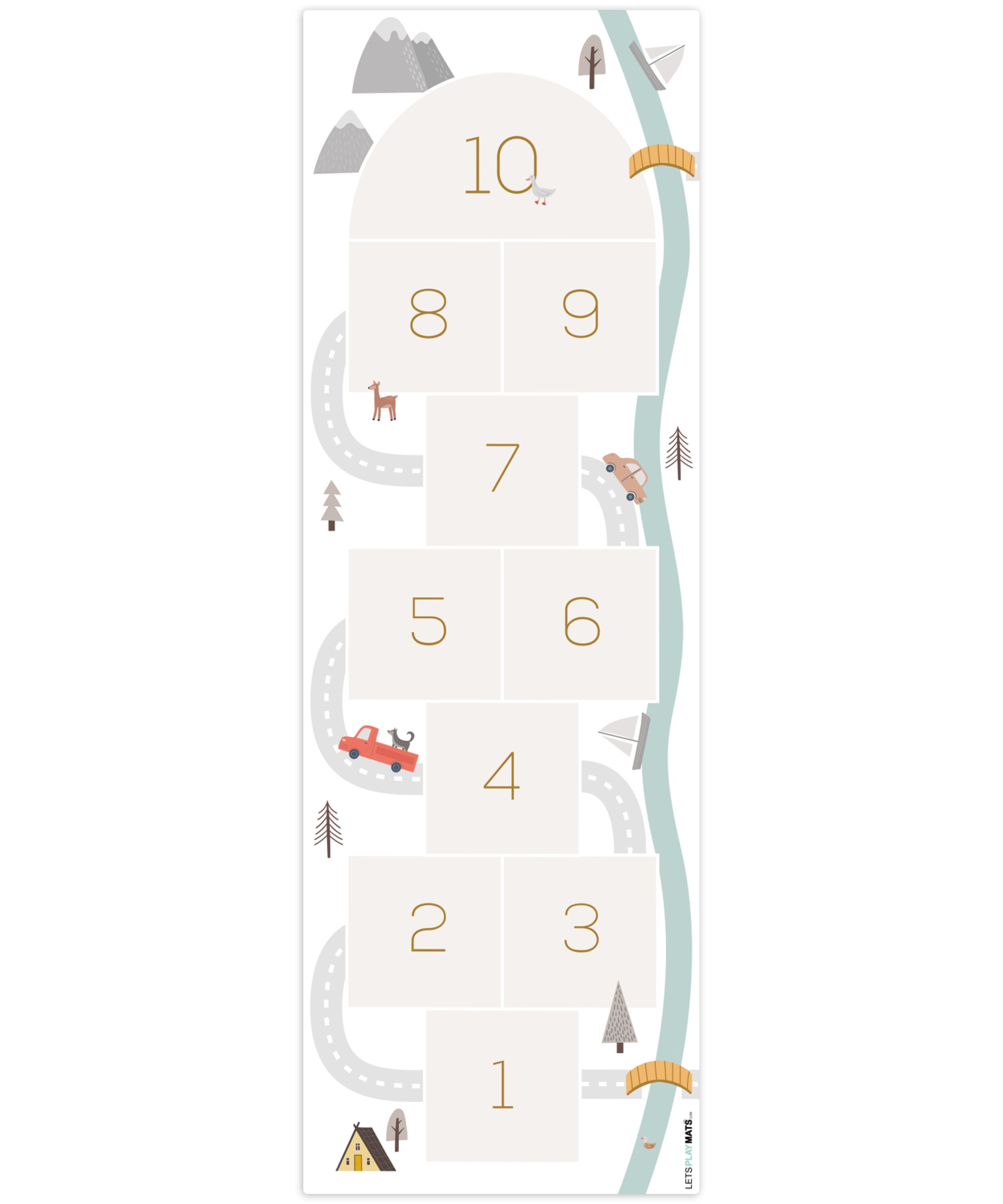 KINDERTEPPICH Hinkelpad - Auto - Straße - Kinder - Fluss Kinderzimmer 90x270 cm - Creme, Kunststoff (90/0.3cm) - OnlyWow