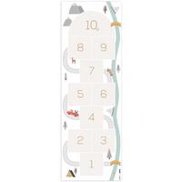 KINDERTEPPICH Hinkelpad - Auto - Straße - Kinder - Fluss Kinderzimmer 90x270 cm - Creme, Kunststoff (90/0.3cm) - OnlyWow