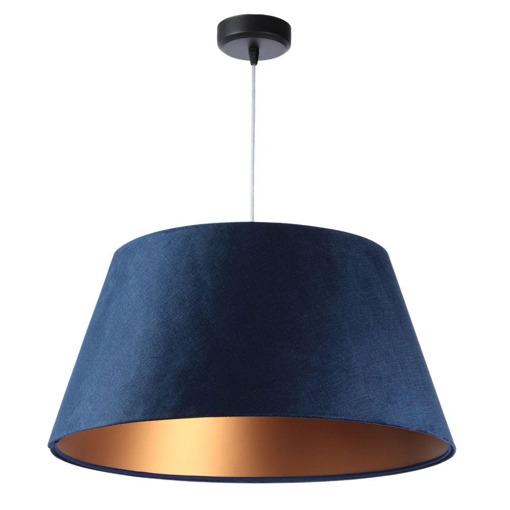 HÄNGELEUCHTE Blau 50/27 cm - Blau/Kupferfarben, Kunststoff (50/1.3/27cm) - ONZENO