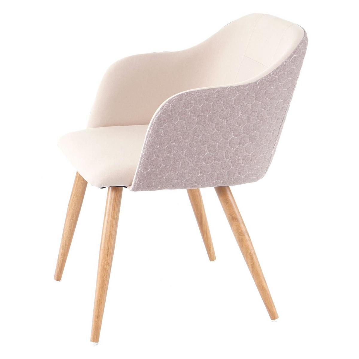 ESSZIMMERSTUHL Beige 2er-Set - Beige/Creme, Textil (53/78/60cm) - MCW