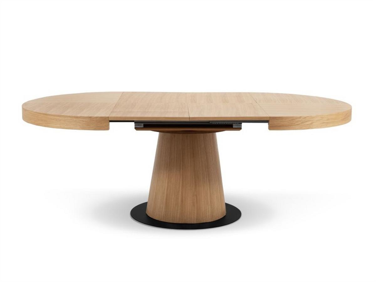 ESSTISCH METALO Ausziehbar 120 - 220 / 120 x 76 cm - Eichefarben, Holz (120/120/76cm) - MASSENO