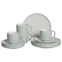 KAFFEESERVICE Jasper mint 12-tlg. - Mintgrün, Keramik (2/2/2cm) - Ritzenhoff Breker
