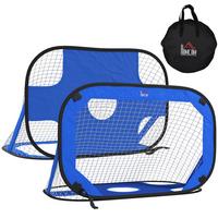 FUSSBALLTOR, Oxford-Gewebe, Blau, 123 x 80 x 80 cm - Blau, Metall (80/123cm) - HOMCOM