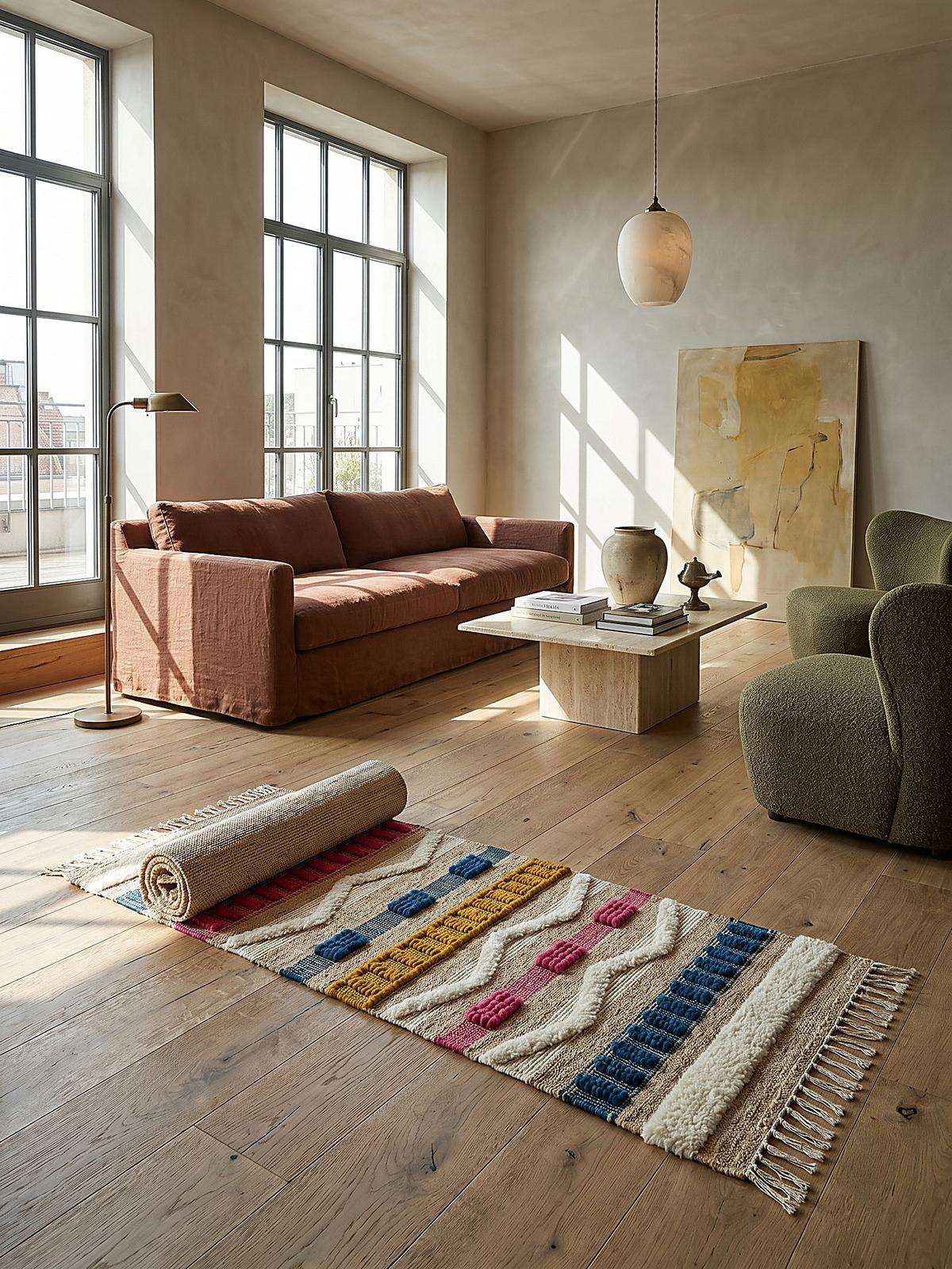 JUTETEPPICH handgewebt mit Fransen WHARFE, im Ethno-Stil, Bunt, 60 x 230 cm - Multicolor, Textil (230/60cm) - KADIMA DESIGN