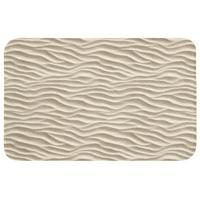 BADEMATTE Sand - Wellen - Beige 80x50 cm - Beige, Textil (80/50cm) - OnlyWow