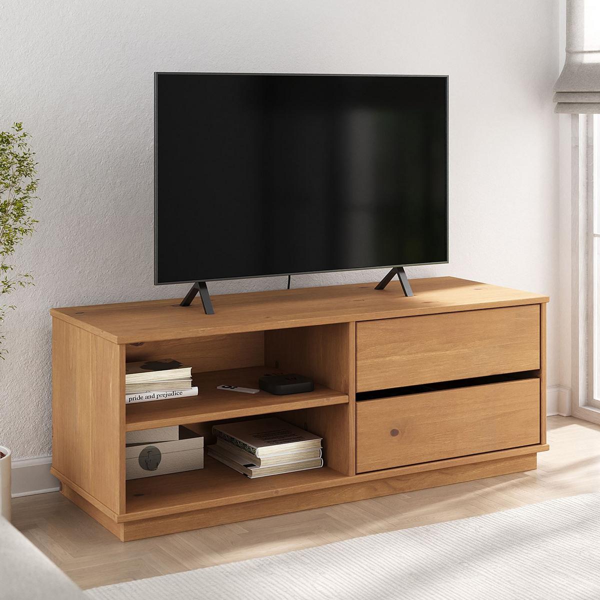 LOWBOARD MAITE - Eichefarben, Holz (110/42/40cm) - IDIMEX