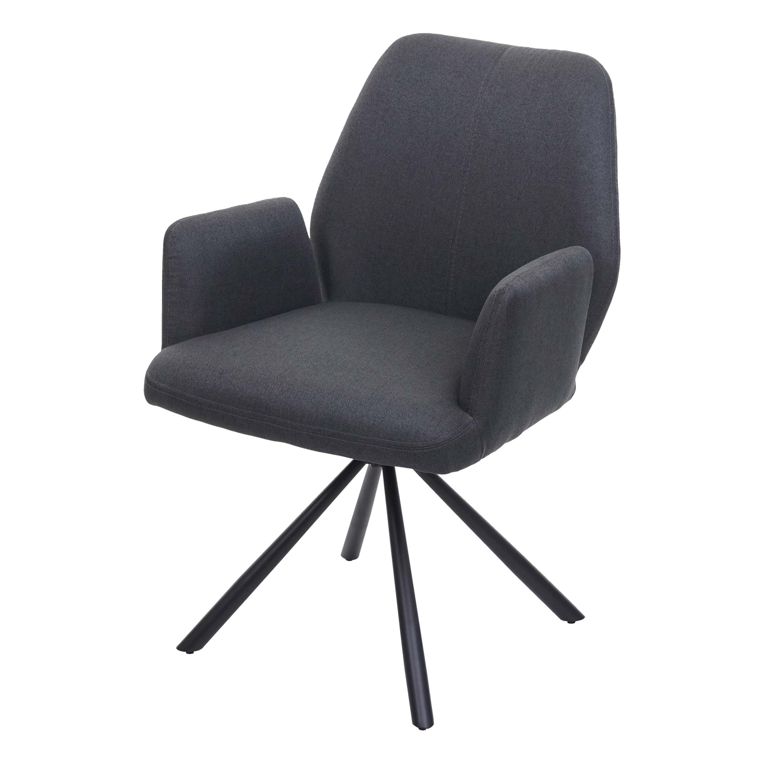 ESSZIMMERSTUHL Anthrazit - Dunkelgrau/Anthrazit, Textil (60/86/66cm) - MCW
