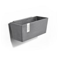 BLUMENTOPF Manhattan Wall 35/17,2/15 cm Grau - Grau, Kunststoff (35/15cm) - Ecopots