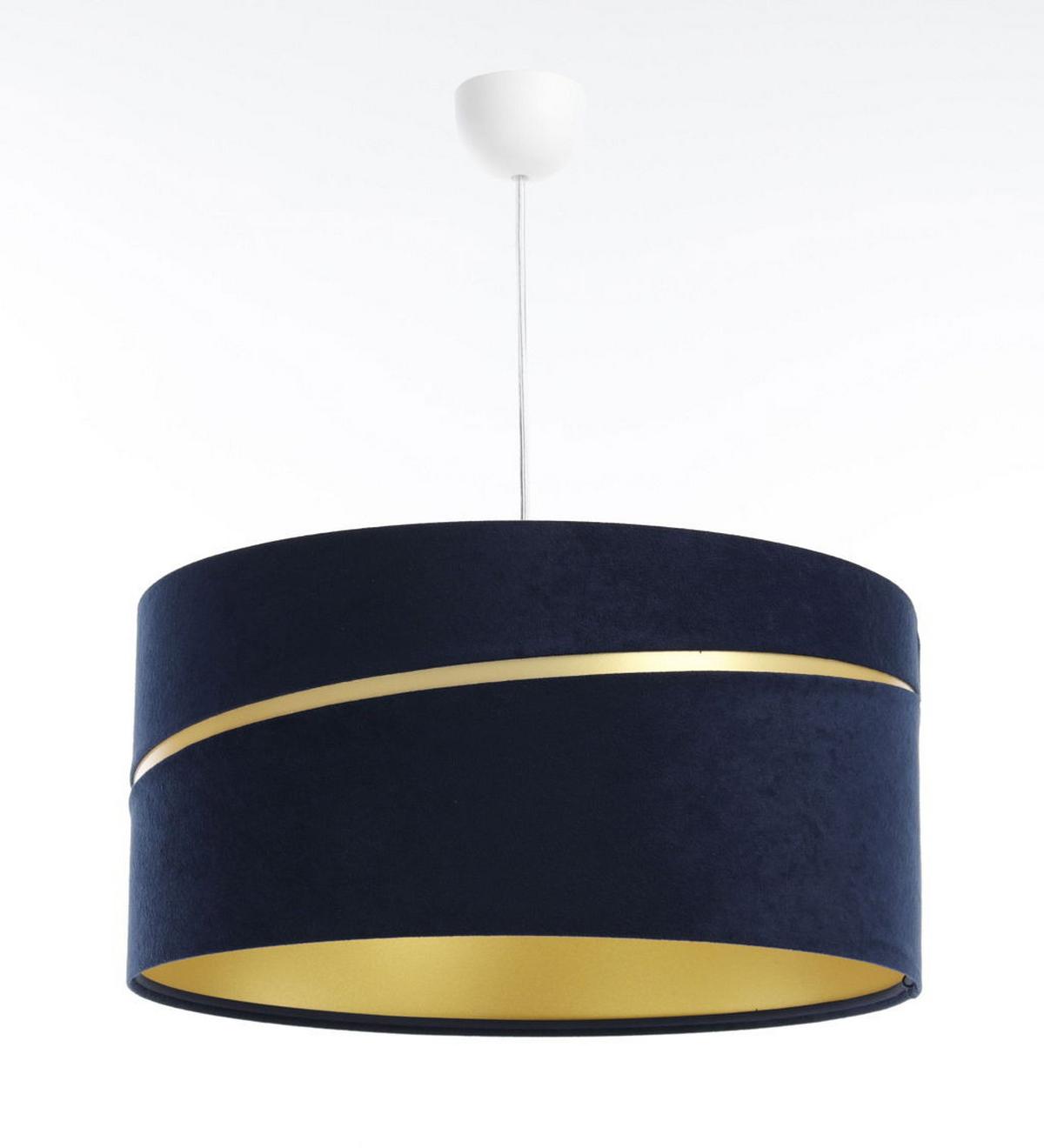 HÄNGELEUCHTE Blau 30/20 cm - Blau/Goldfarben, Kunststoff (30/0.4/20cm) - ONZENO