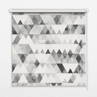 INNENROLLO - Fensterrollo - Rollo - 130x140 cm - Graues Dreiecksmuster - Grau, Kunststoff (130/140/0.5cm) - TULUP