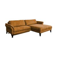 ECKSOFA MIT MOTORISCHER RELAXFUNKTION MALTA Rotbraun Webstoff Relaxfunktion - Rotbraun/Cognac, Buchenholz/Textil (302/175cm) - KAWOLA