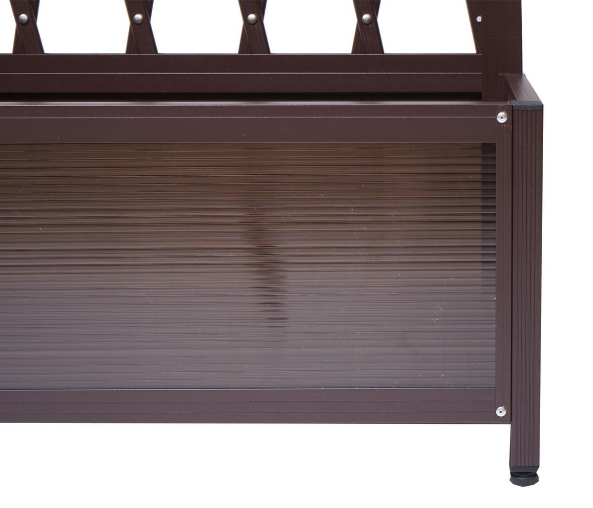 RANKGITTER Braun - Braun, Metall (90/152/35cm) - MCW