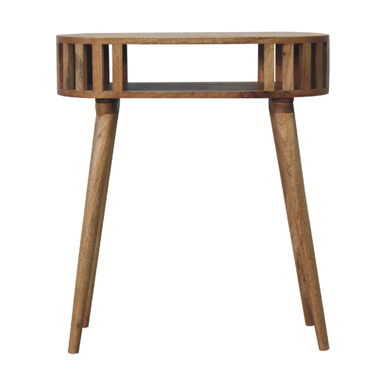 KONSOLE Ariella, Offenes Regal, Beige - Beige, Holz (30/70/80cm) - Artisan Furniture