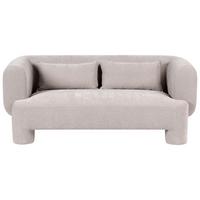 3-SITZER-SOFA Stoff Beige Hogbo - Beige, Textil (180/73/93cm) - Beliani