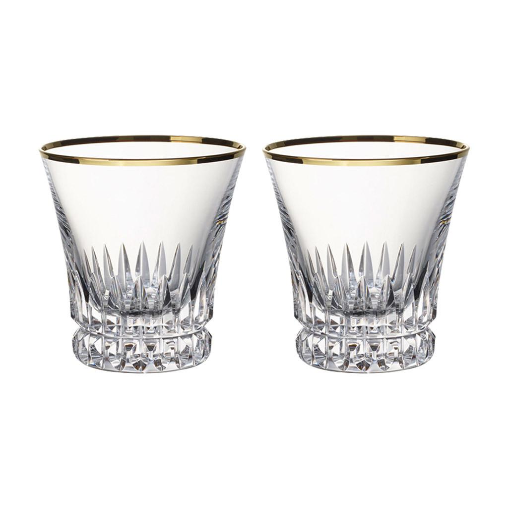 WASSERGLÄSER Grand Royal Gold transparent-gold 200 ml 2er Set - Transparent/Goldfarben, Glas (0.2L) - Villeroy & Boch