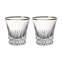 WASSERGLÄSER Grand Royal Gold transparent-gold 200 ml 2er Set - Transparent/Goldfarben, Glas (0.2L) - Villeroy & Boch