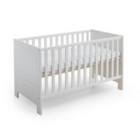 KINDERBETT Thilo Weiß 4x höhenverstellbar - Weiß, Holzwerkstoff (70/140cm) - arthur berndt