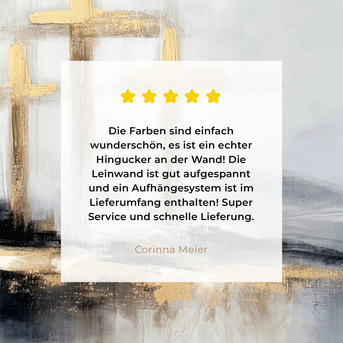 LEINWANDBILD Abstrakt - Malerei - Christentum - Kreuz Deko Wohnzimmer 20x30 cm - Weiß, Textil (20/30cm) - MuchoWow
