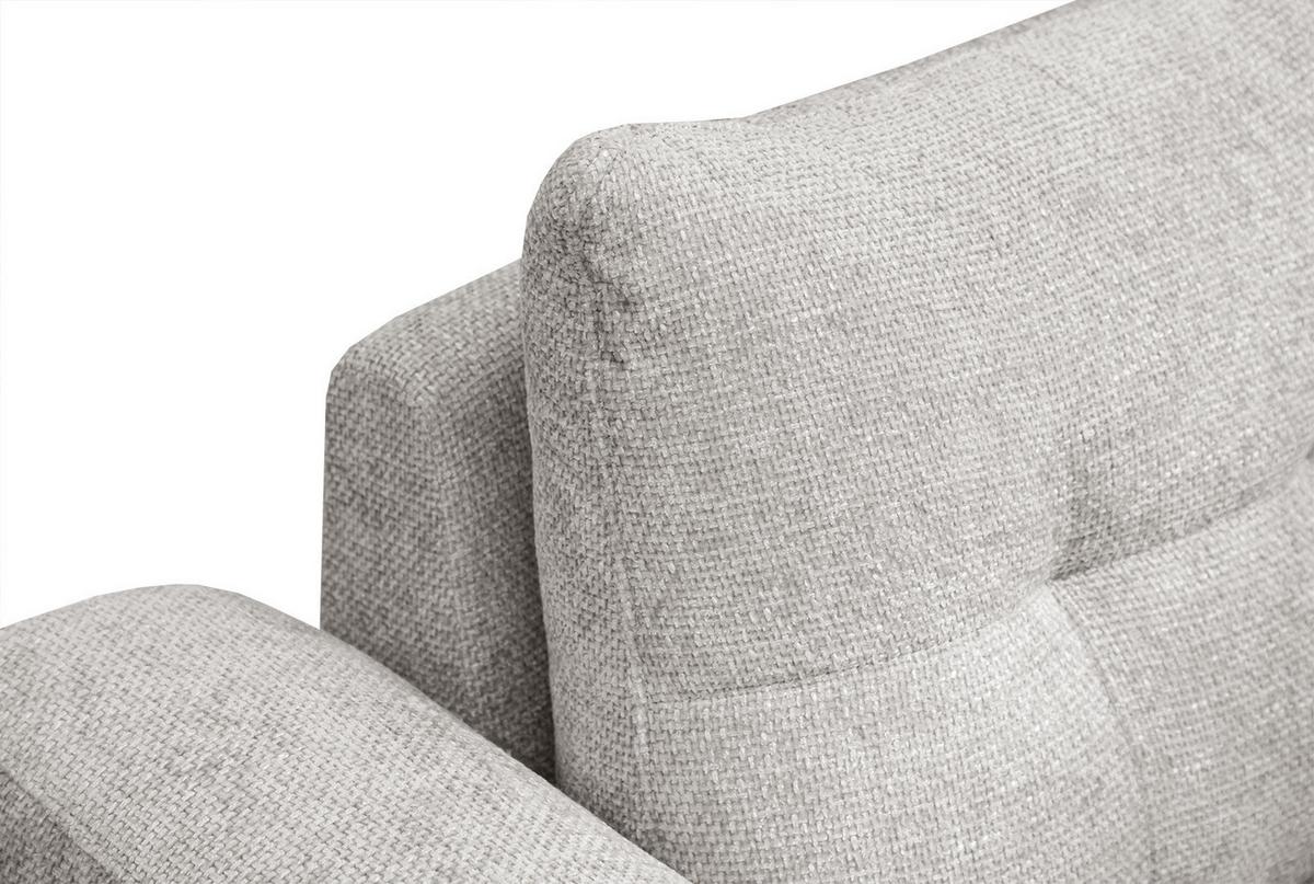 SOFA SALVINI 2-Sitzer, ecru - Ecru/Schwarz, Holzwerkstoff/Textil (176/88/99cm) - Wozimo
