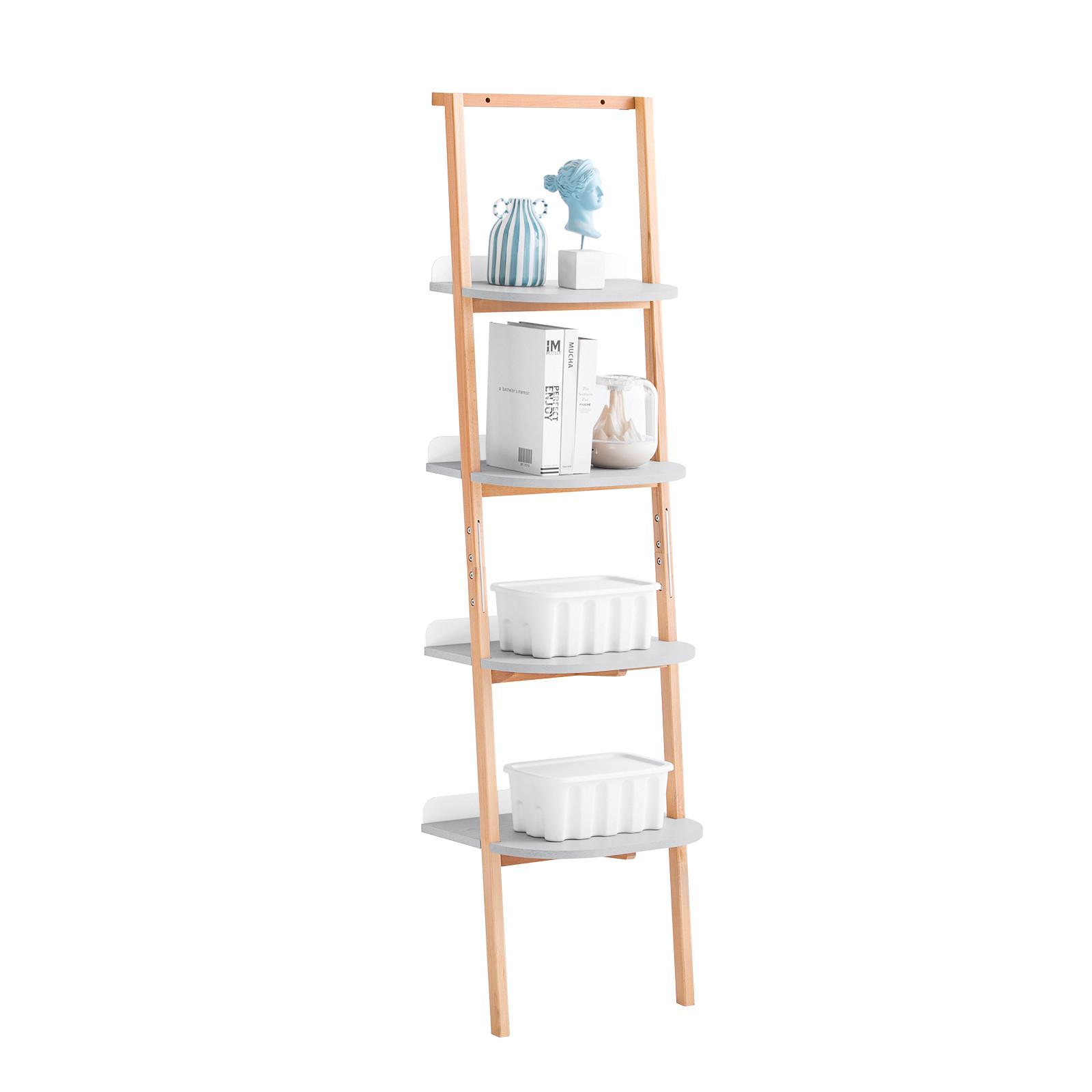 BÜCHERREGAL Grau-Natur - Naturfarben/Grau, Holz/Holzwerkstoff (44/169/39cm) - SoBuy
