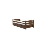 KINDERBETT MARIS mit Bettkasten 90x200 cm Nussbaum - Nussbaumfarben, Holz (90/200cm) - MASSENO