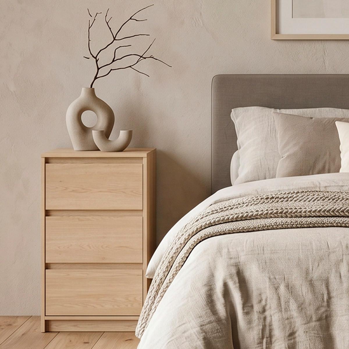 NACHTTISCH Beck Holz - Braun, Holzwerkstoff (47.2/86.7/39.8cm) - Petits-meubles
