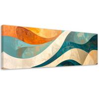 LEINWANDBILD 3D und geometrisch 120x40cm - Multicolor, Textil (120/40cm) - Feeby