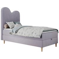 BOXBETT FLOW 90/180 Violett Velvet - H3 - Violett, Holz/Textil (90/180cm) - MKS