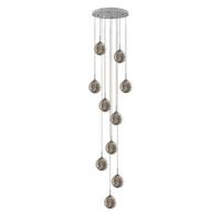 PENDELLEUCHTE Energie 10-flammig 41/41/240 cm - Grau, Glas (41/41/240cm) - Nettlife